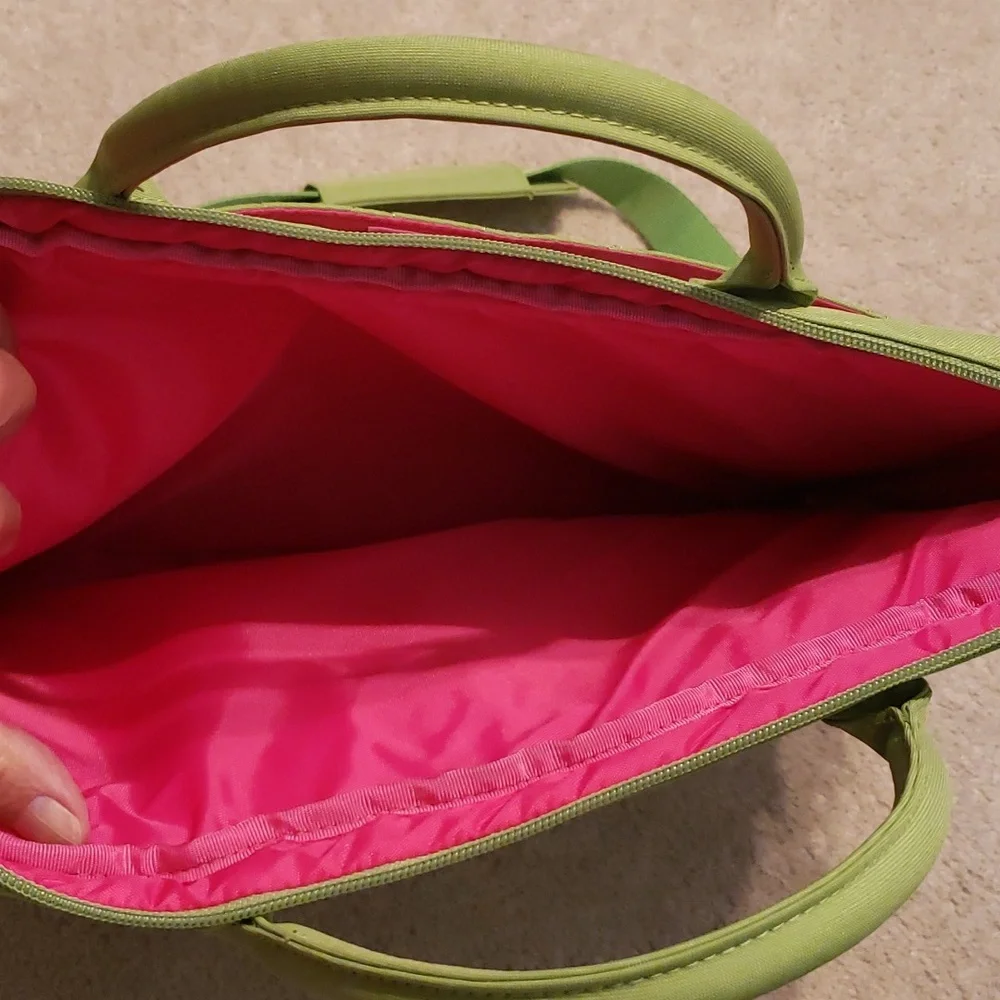 Milano lime green laptop bag